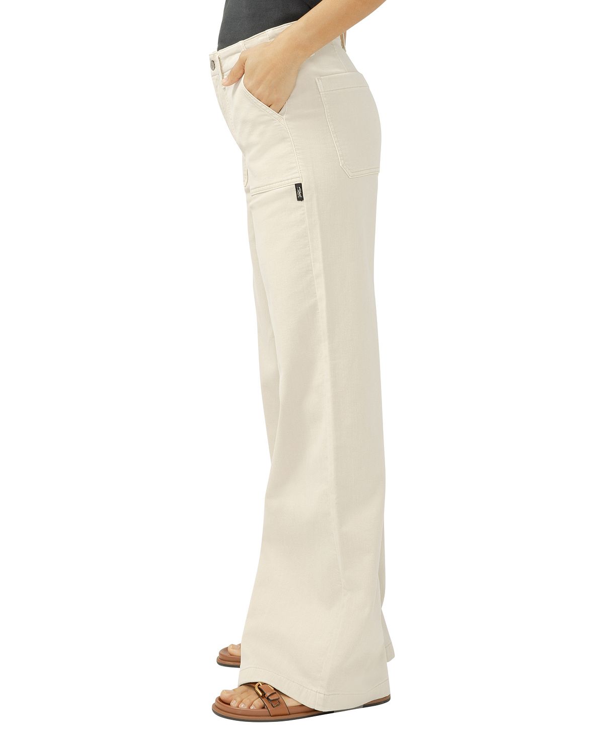 Silver Jeans Co. Women's Wide-Leg Knit Flex Jeans view 2 — MAYCSS fashion products