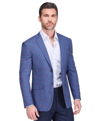 Men’s Plaid Slim Fit Sportcoat Blazer