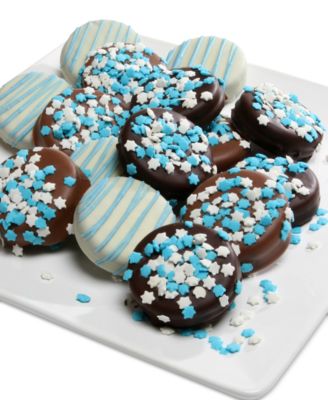 Chocolate Covered Company - 12-Pc. Hanukkah Belgian Chocolate-Covered Oreo Cookies