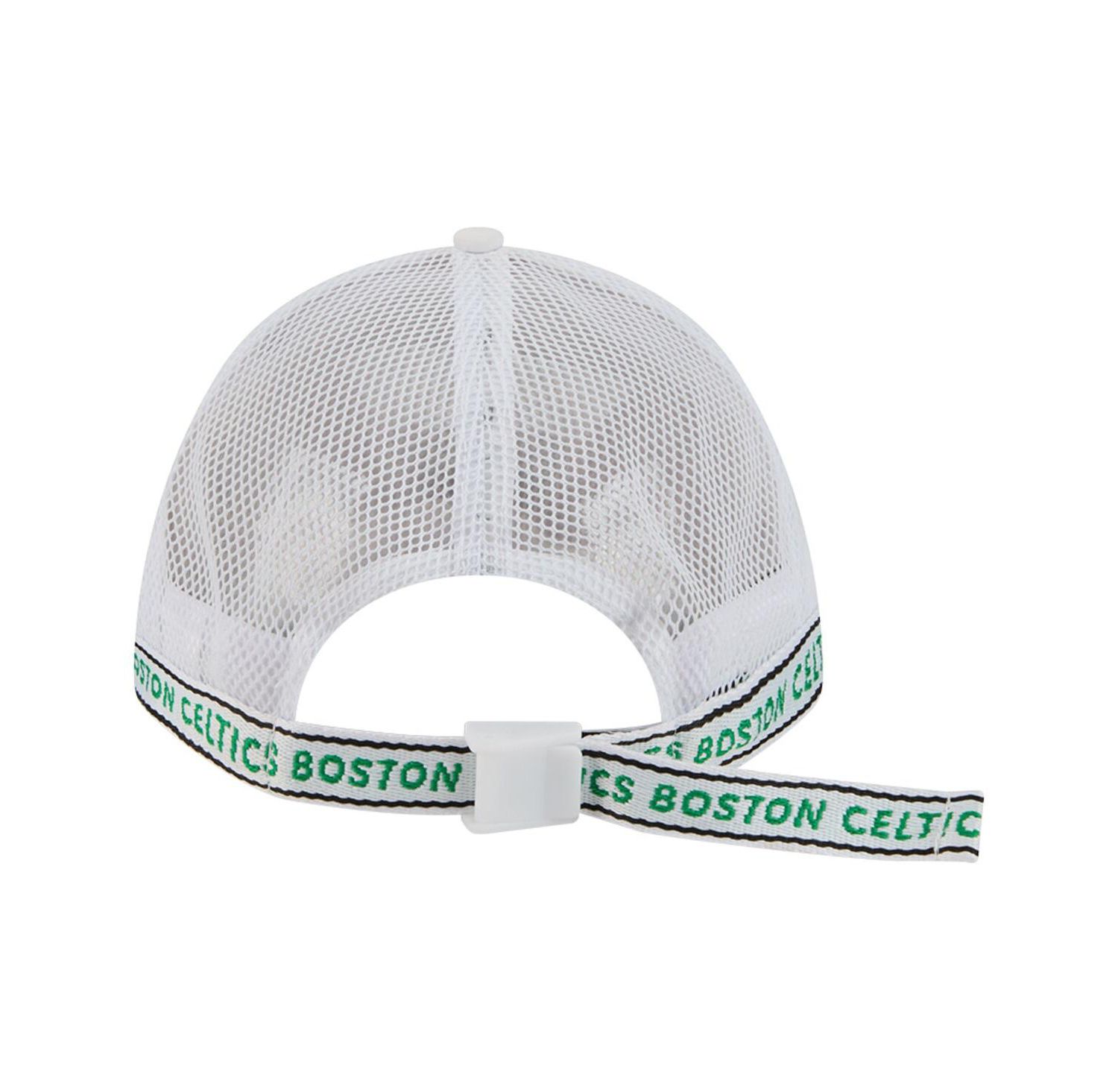 Men's White Boston Celtics Featherweight Team Tape 9FORTY M-Crown A-Frame Adjustable Hat