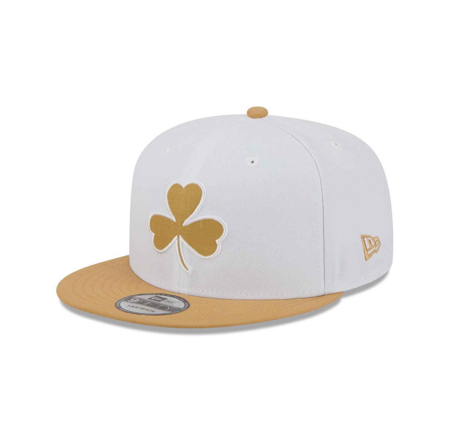 Men's White/Gold Boston Celtics 2025/26 City Edition 9FIFTY Snapback Hat