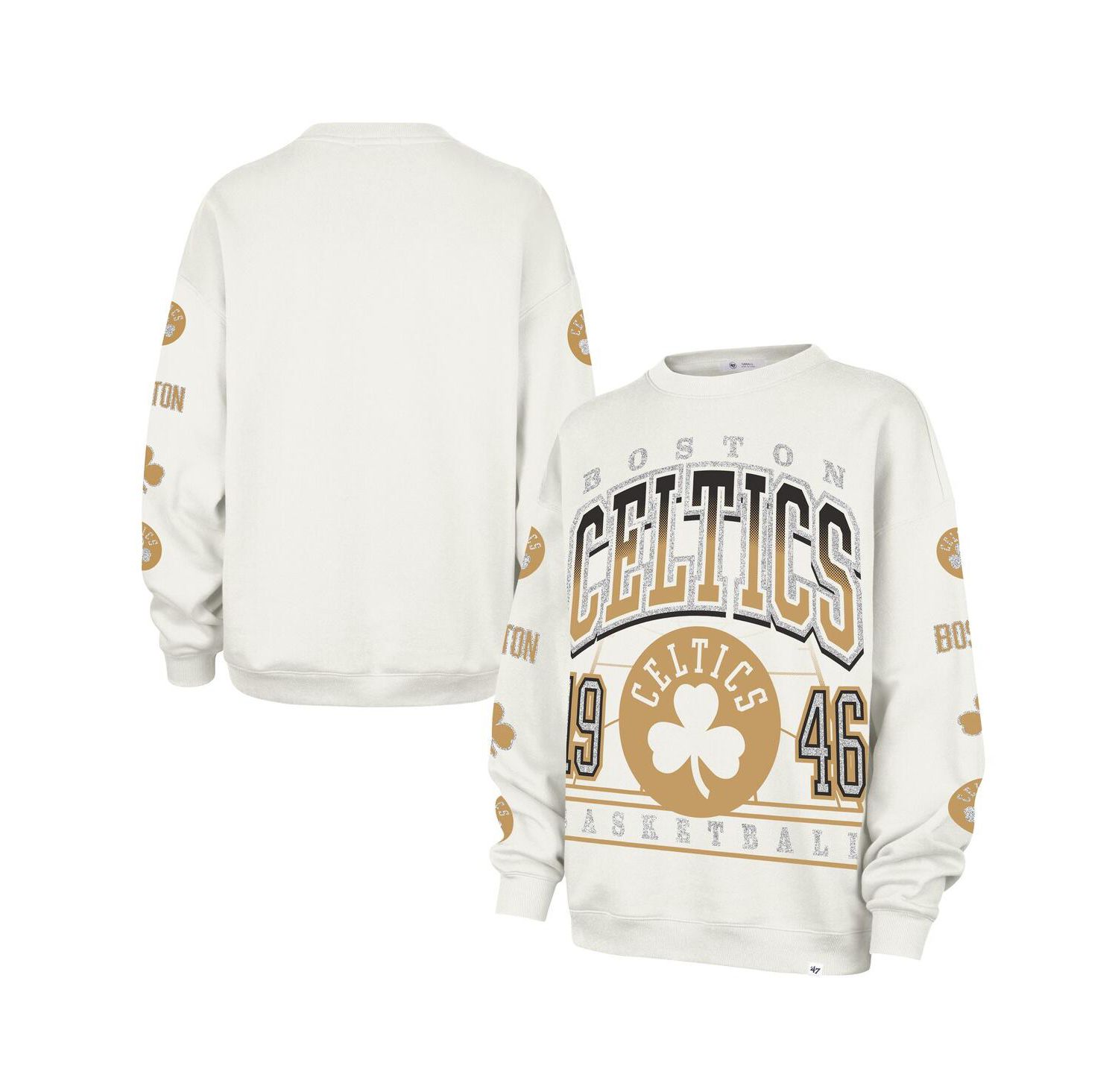 Women's Natural Boston Celtics 2025/26 City Edition Go Big Oversized Sweatshirt