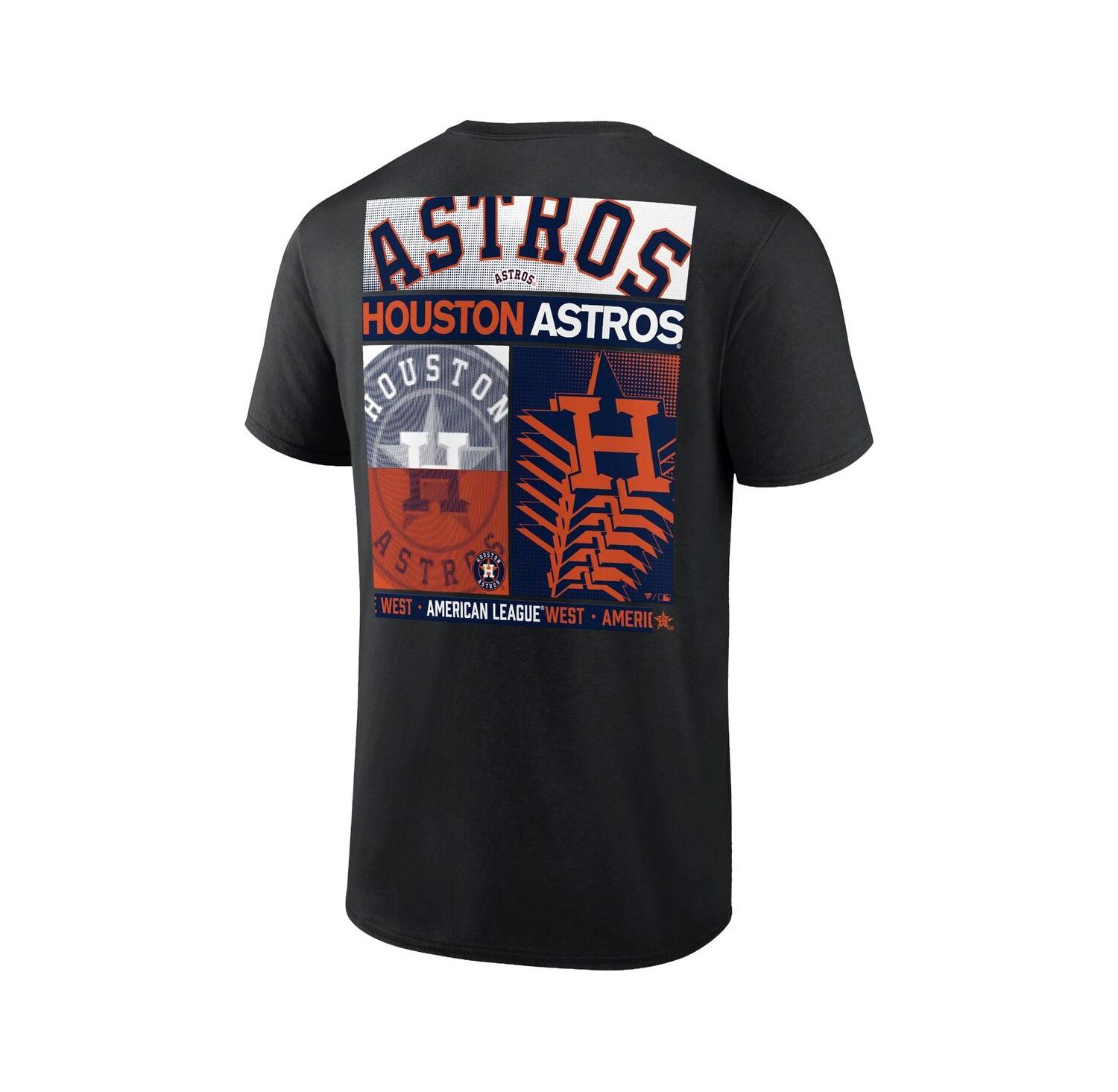 Men's Profile Black Houston Astros Big & Tall Two-Sided Graphic T-Shirt