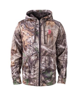 Men's Camo Boston Red Sox Trophy Realtree Full-Zip Hoodie