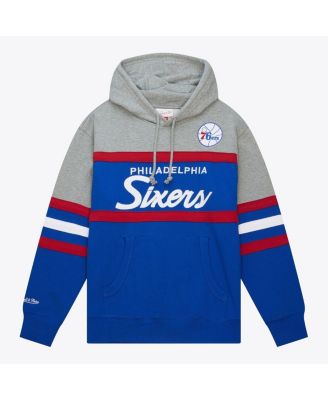 Men's Royal Philadelphia 76ers Fleece Head Coach Hoodie