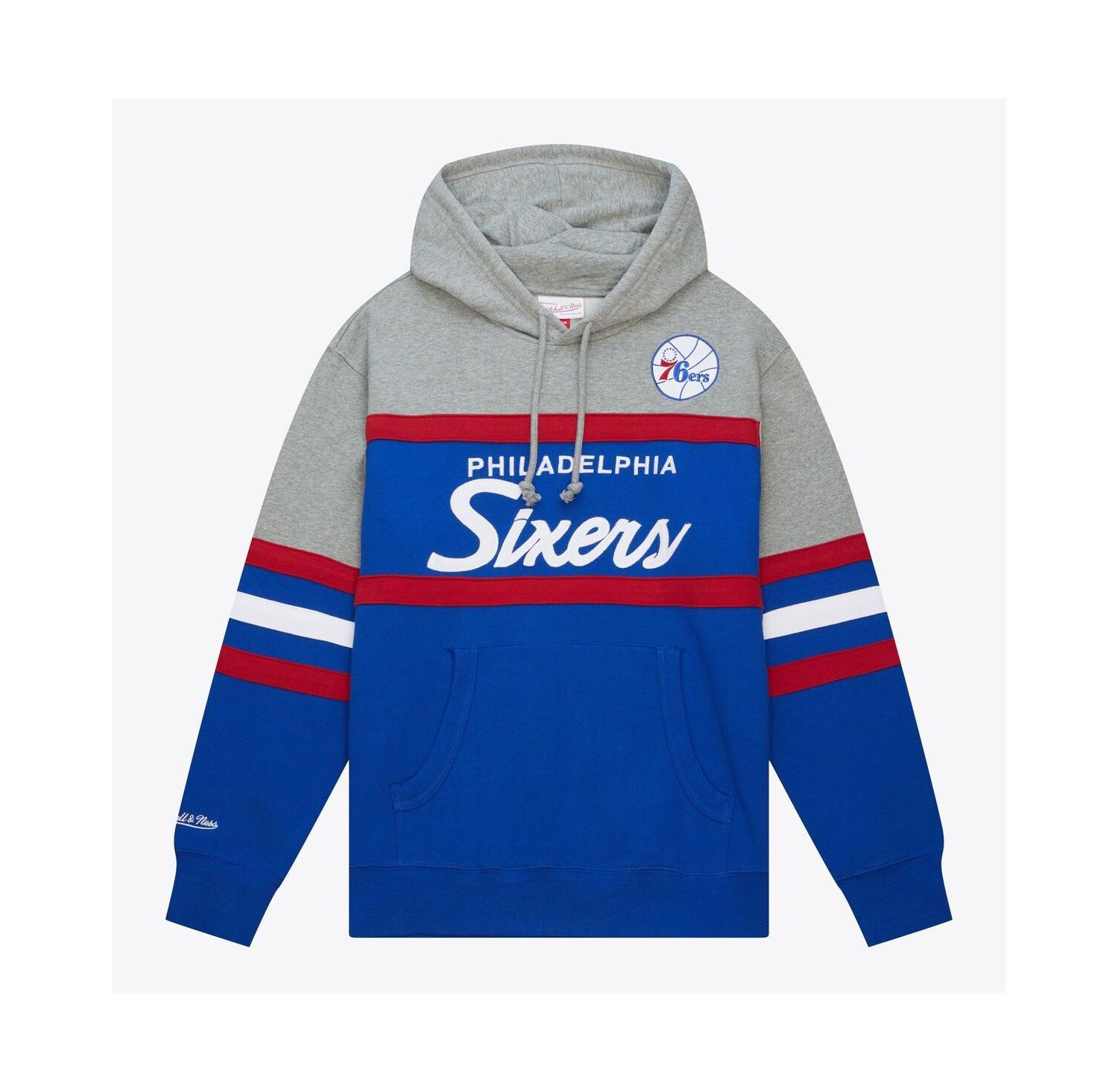 Men's Royal Philadelphia 76ers Fleece Head Coach Hoodie
