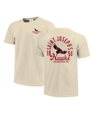 Men's Cream Saint Joseph's Hawks Comfort Colors Mascot Overlay T-Shirt