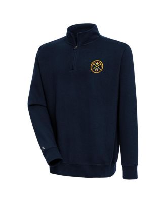 Men's Navy Denver Nuggets Victory Quarter-Zip Pullover