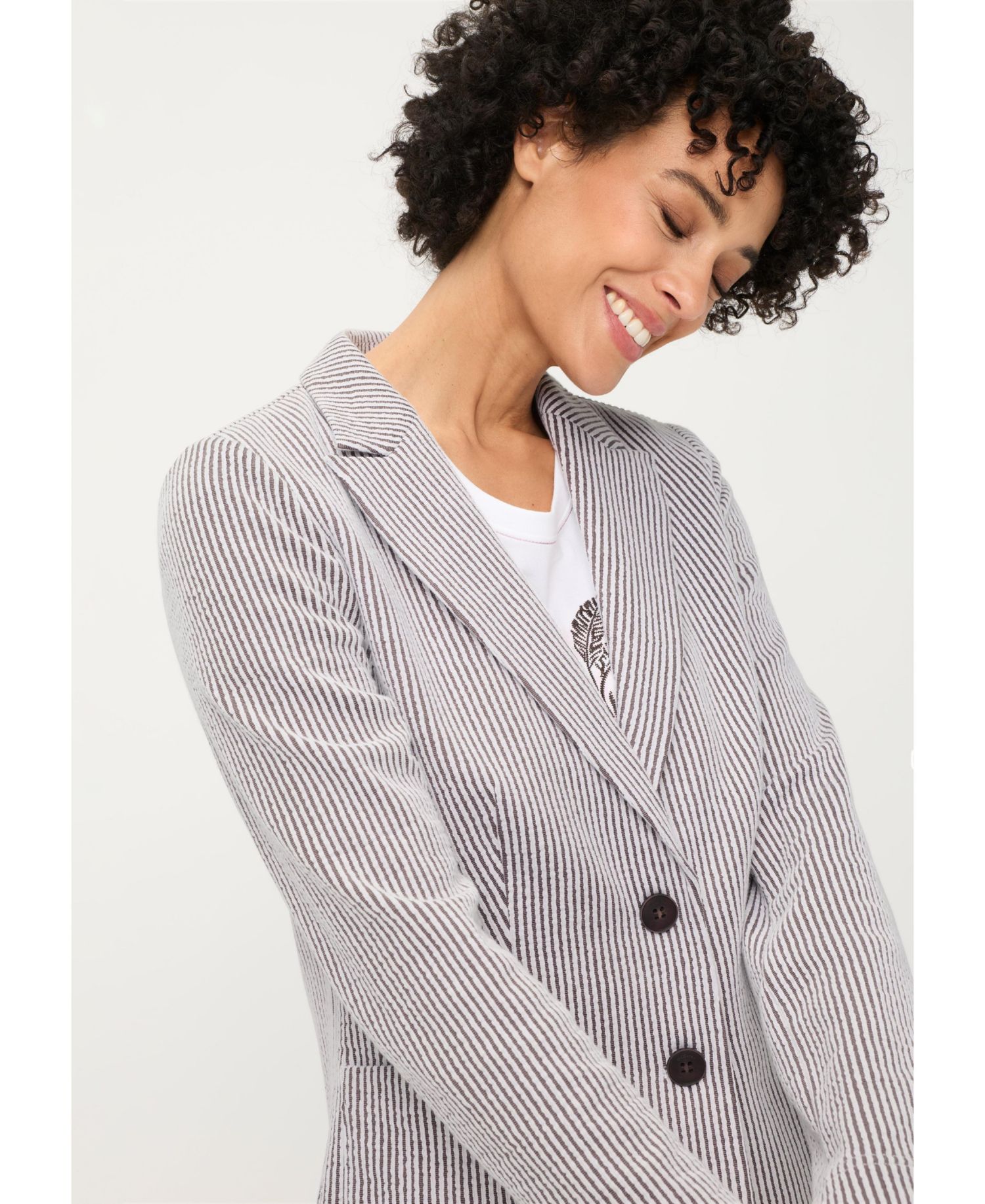 Women's Seersucker Blazer
