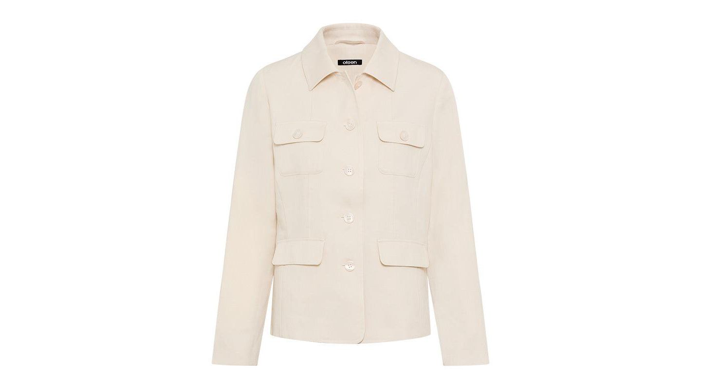 Женская куртка Olsen Twill, цвет: Льняной бежевый — фото 3