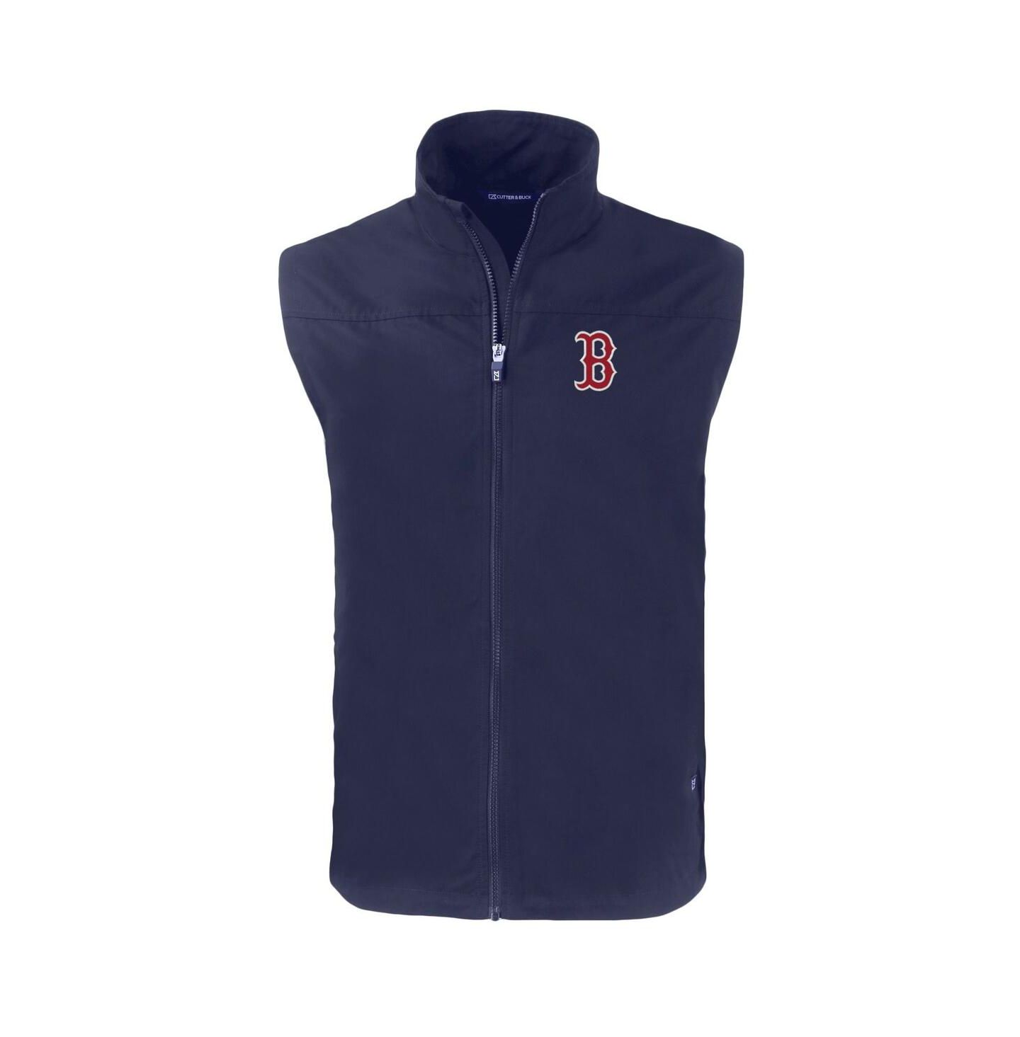 Мужской жилет Cutter & Buck Navy Boston Red Sox Charter Eco Full-Zip Vest — фото 2