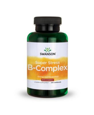 Super Stress B Complex  Vitamin Supplement  Formula for Healthy Energy Levels  240 Capsules