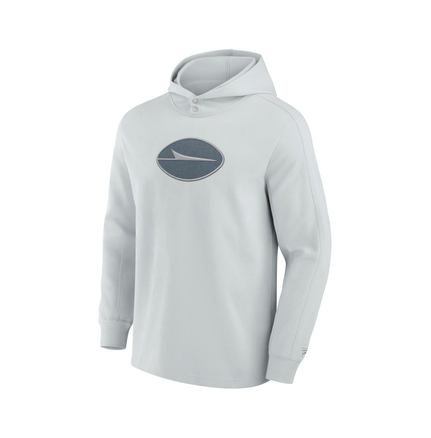 Мужское худи Fanatics Gray New York Jets Elements Blaze Tri-Blend Long Sleeve T-Shirt — фото 2