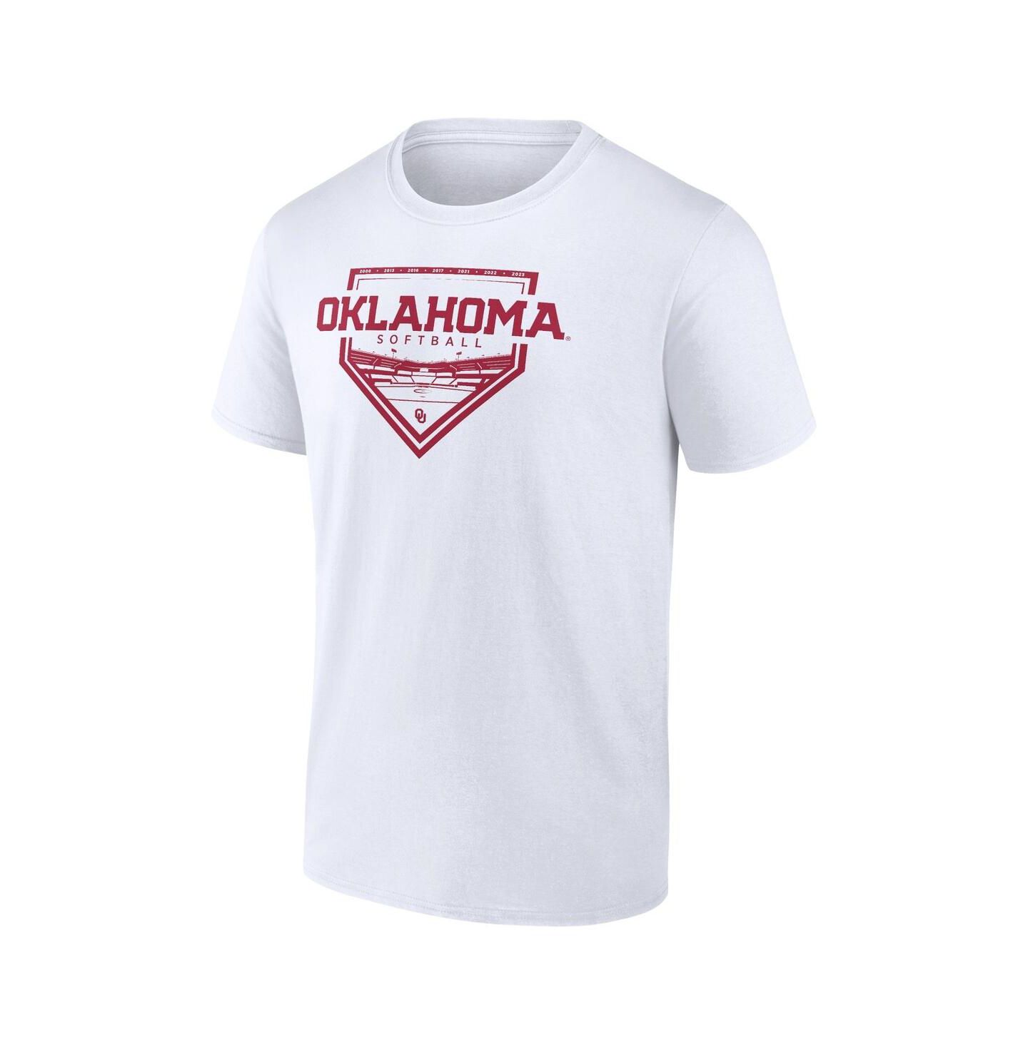Мужская футболка Fanatics Mto Label White Oklahoma Sooners Softball Fan — фото 2