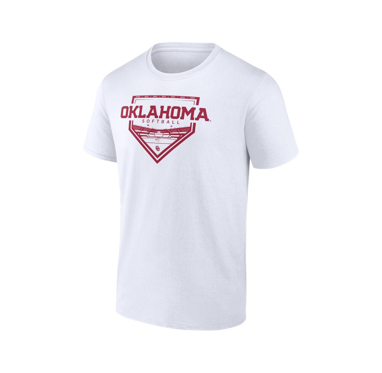 Mto Label Men's White Oklahoma Sooners Softball Fan T-Shirt