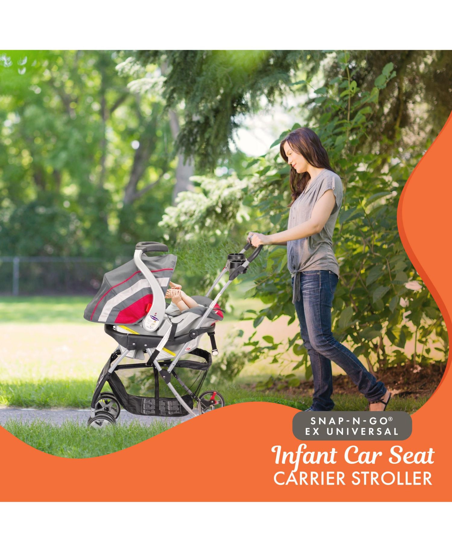Snap-N-Go EX Universal Infant Car Seat Carrier Stroller