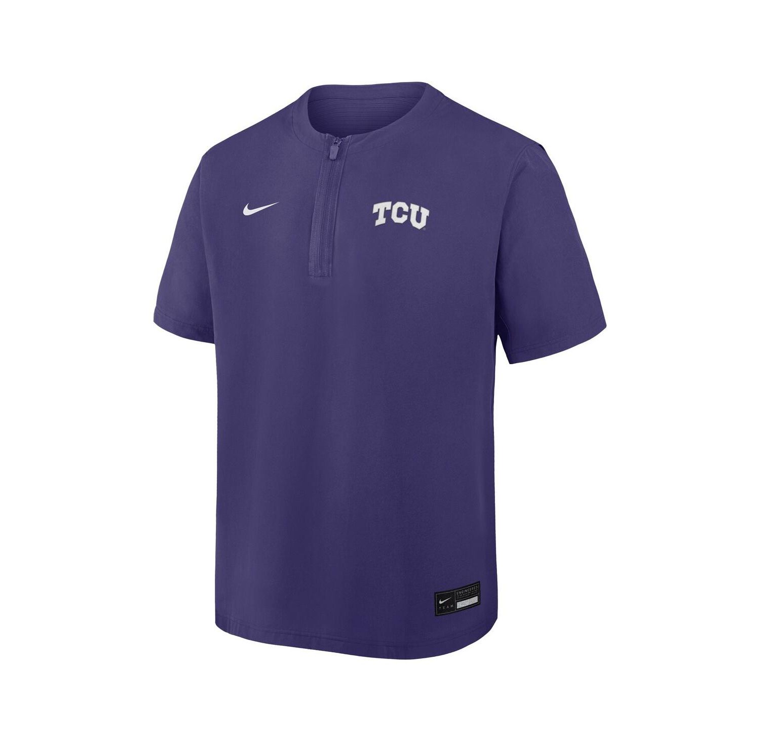 Men's Purple TCU Horned Frogs Dri-FIT Quarter-Zip Windshirt