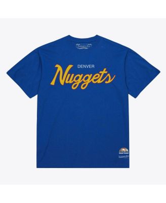 Men's Royal Denver Nuggets Vintage Wordmark T-Shirt