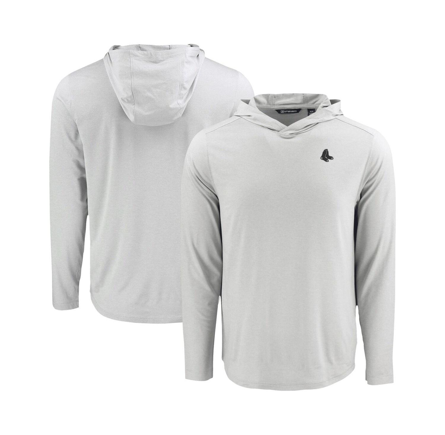 Men's Gray Boston Red Sox Coastline Epic Comfort Eco Long Sleeve Hoodie T-Shirt