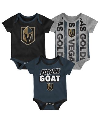 Outerstuff Baby Boys and Girls 3-Pack Vegas Golden Knights Loyal Buddies Bodysuit Set - Black 35$