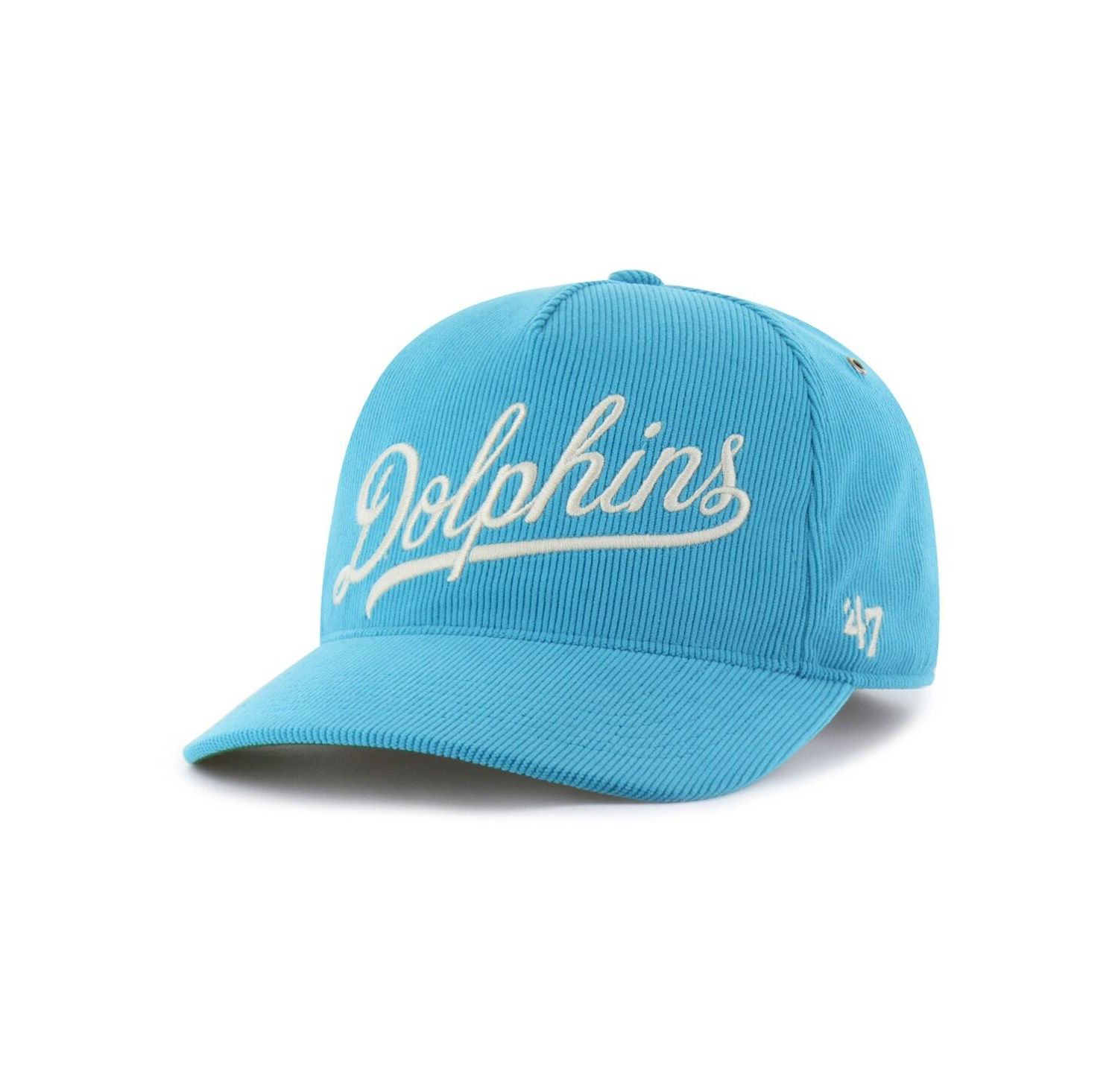 Men's Aqua Miami Dolphins Golden Age Corduroy Hitch Adjustable Hat