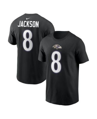 Men's Lamar Jackson Black Baltimore Ravens Name & Number T-Shirt