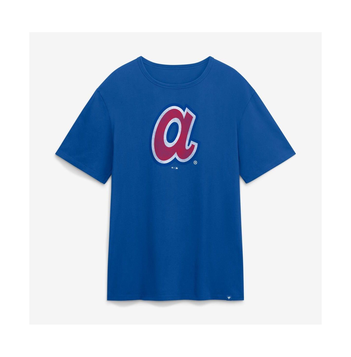 Мужская футболка Fanatics Royal Atlanta Braves Vintage Logo Legacy — фото 1