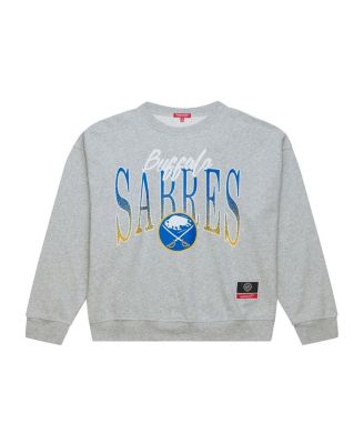 Women's Heather Gray Buffalo Sabres Hockey Night Sweatshirt