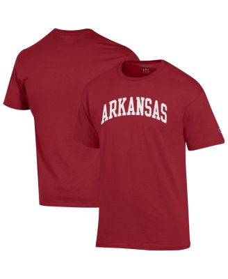Men's Cardinal Arkansas Razorbacks Basic Arch T-Shirt