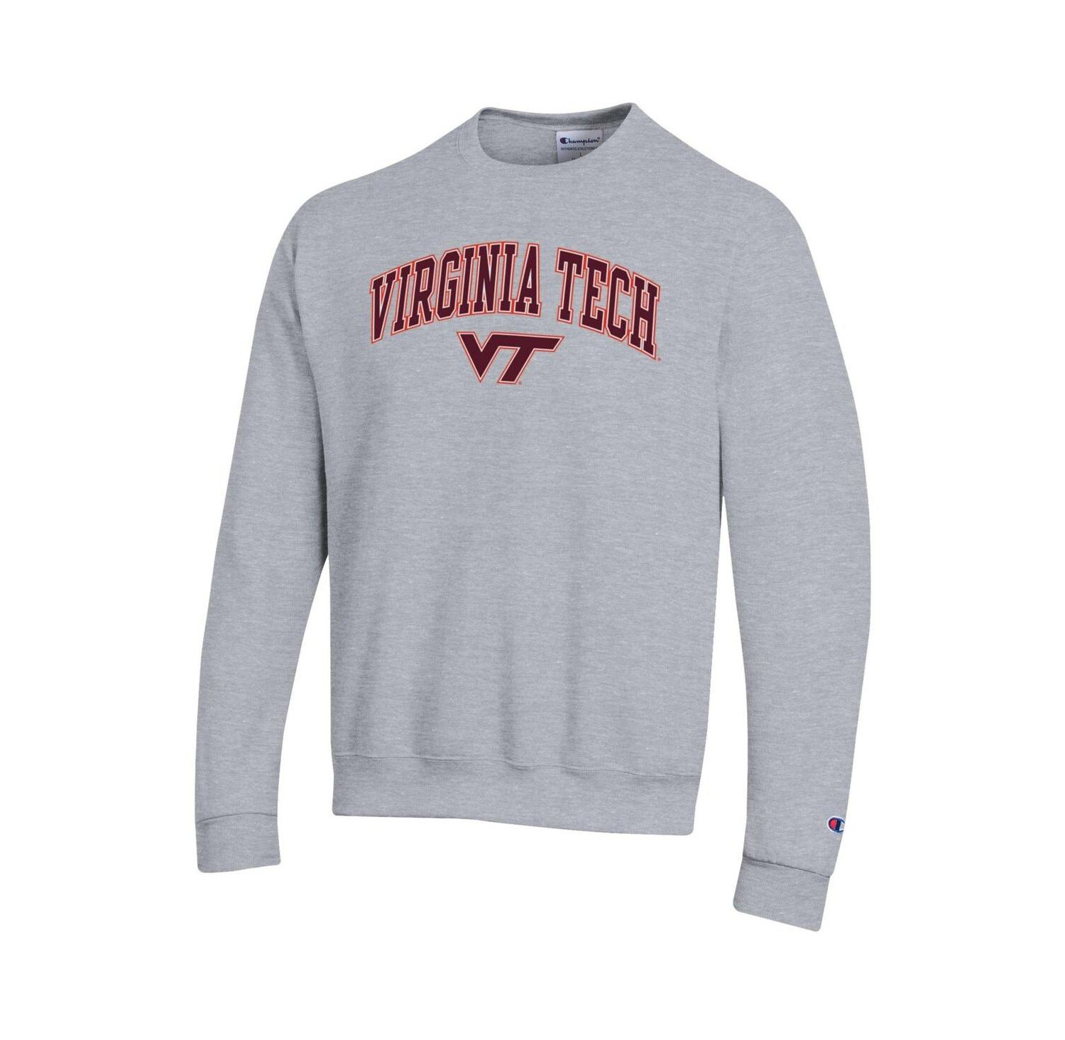 Men's Maroon Virginia Tech Hokies Arch Over Logo Pullover Sweatshirt