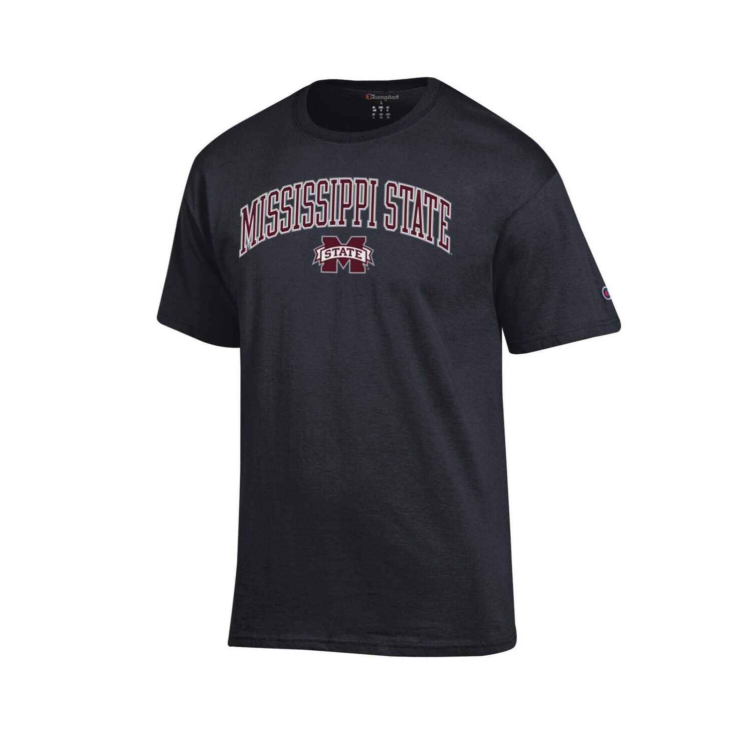Men's Maroon Mississippi State Bulldogs Arch Over Logo T-Shirt