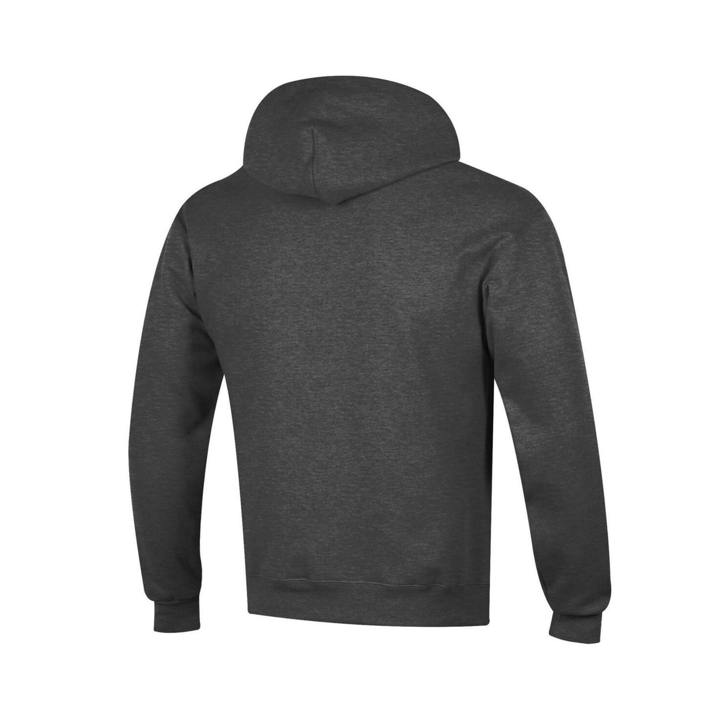 Мужское худи Champion Heather Gray Oklahoma Sooners Arch Over Logo Pullover, цвет: Угольный — фото 3