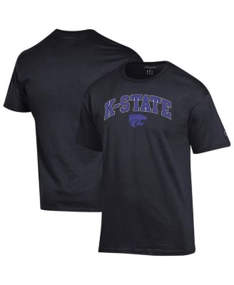 Men's Black Kansas State Wildcats Arch Over Logo T-Shirt