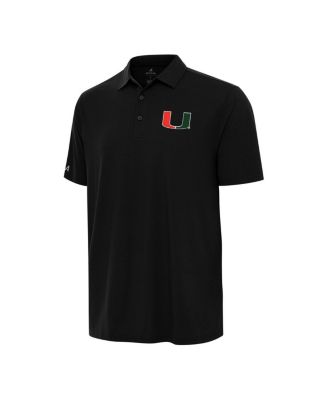 Men's Black Miami Hurricanes Era Polo Shirt