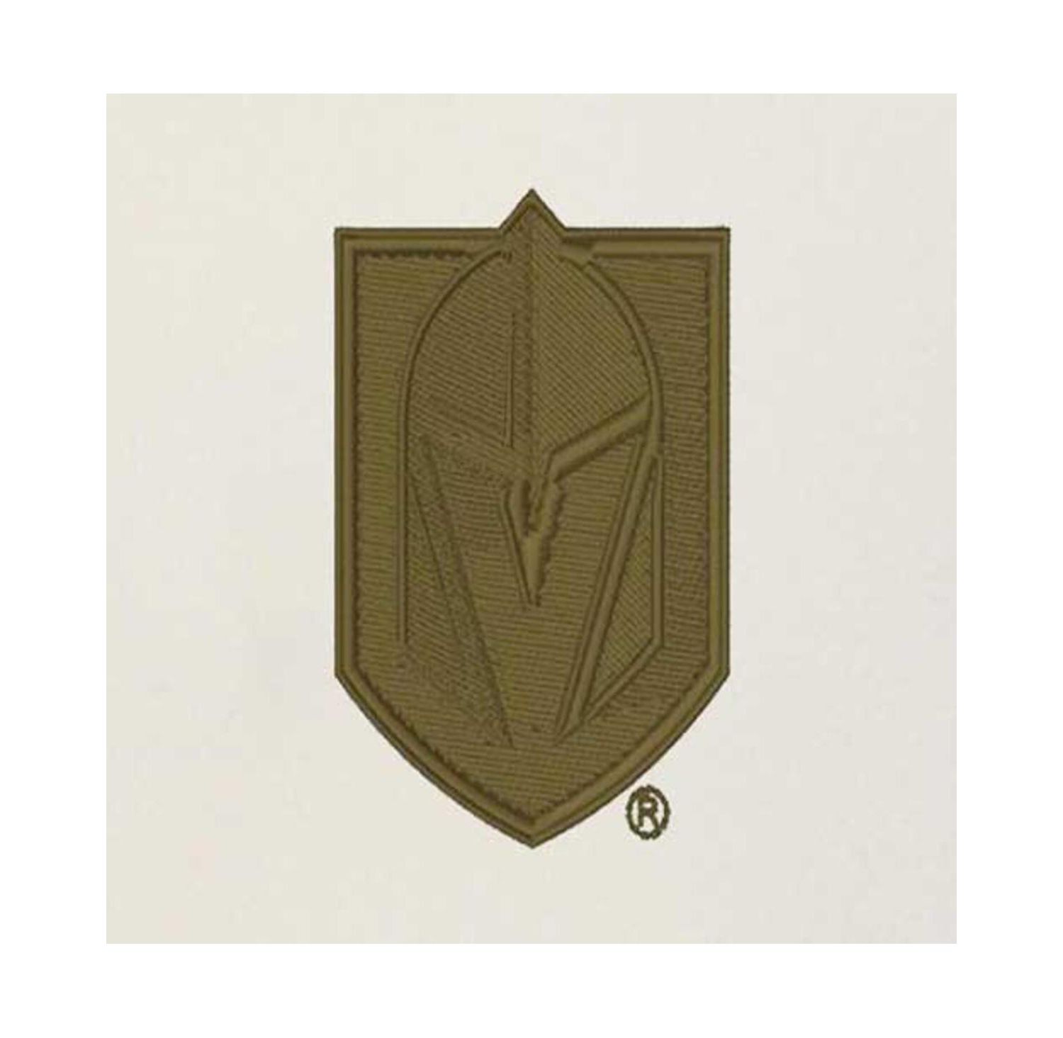 Men's Cream/Olive Vegas Golden Knights Intrepid Sand Raglan Long Sleeve Hoodie T-Shirt