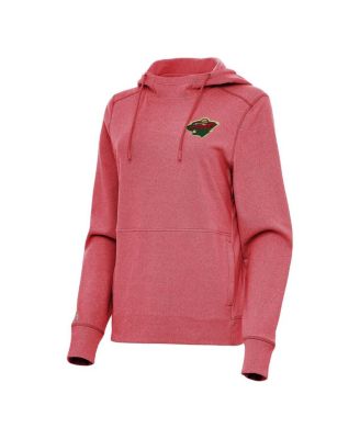 Women's Heather Red Minnesota Wild Justice Pullover Hoodie