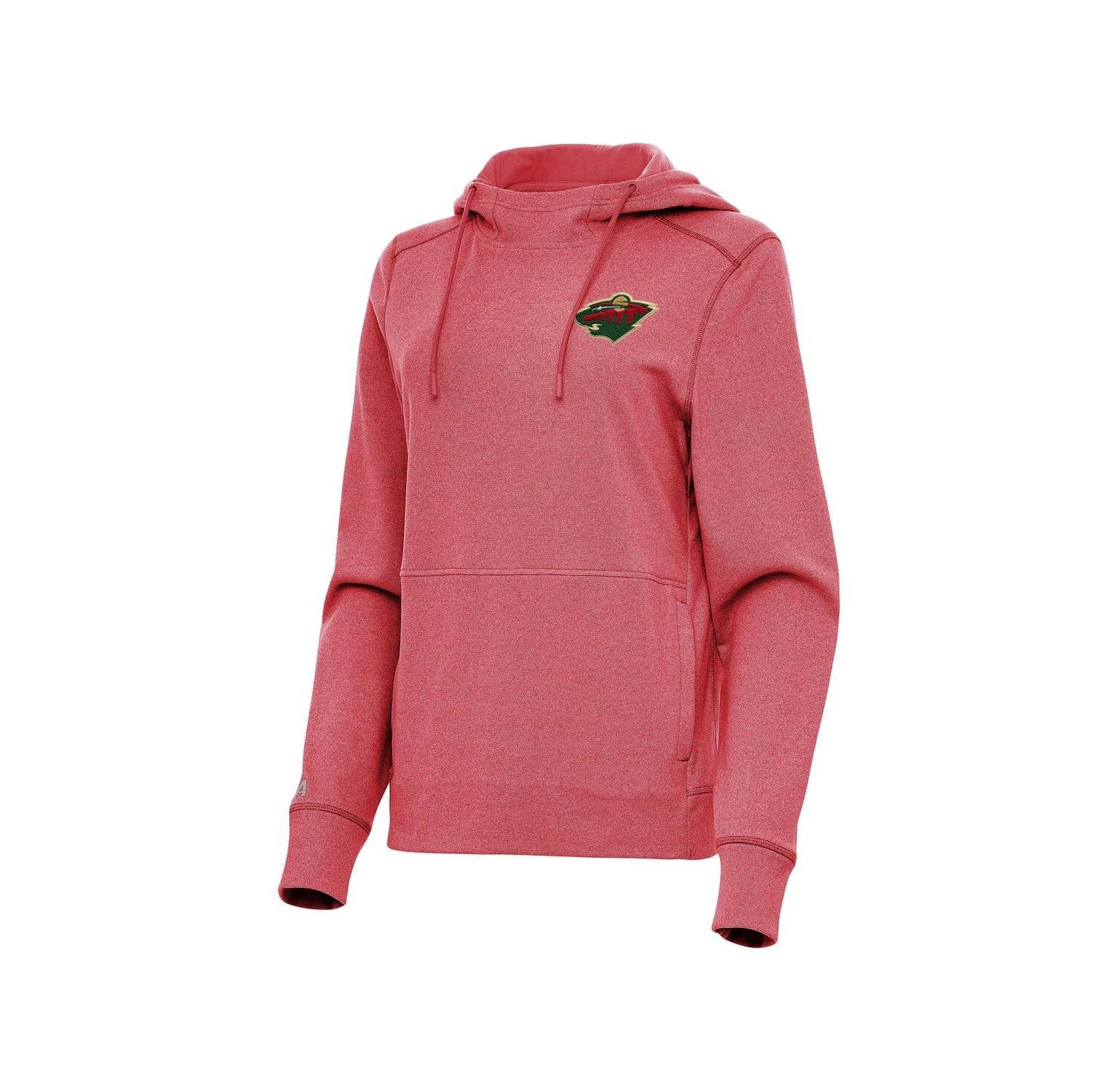 Women's Heather Red Minnesota Wild Justice Pullover Hoodie