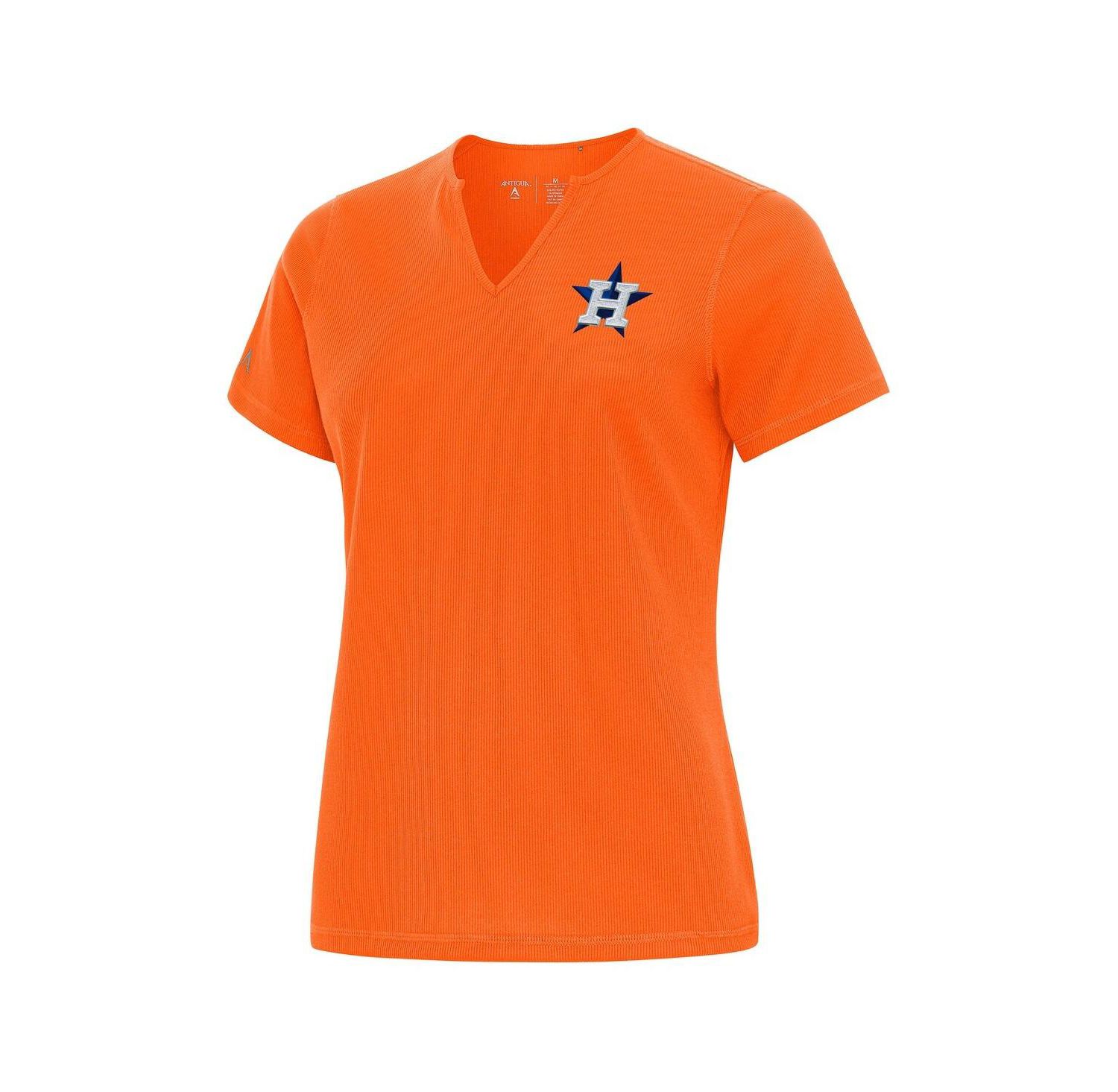 Women's Orange Houston Astros Notch Neck T-Shirt