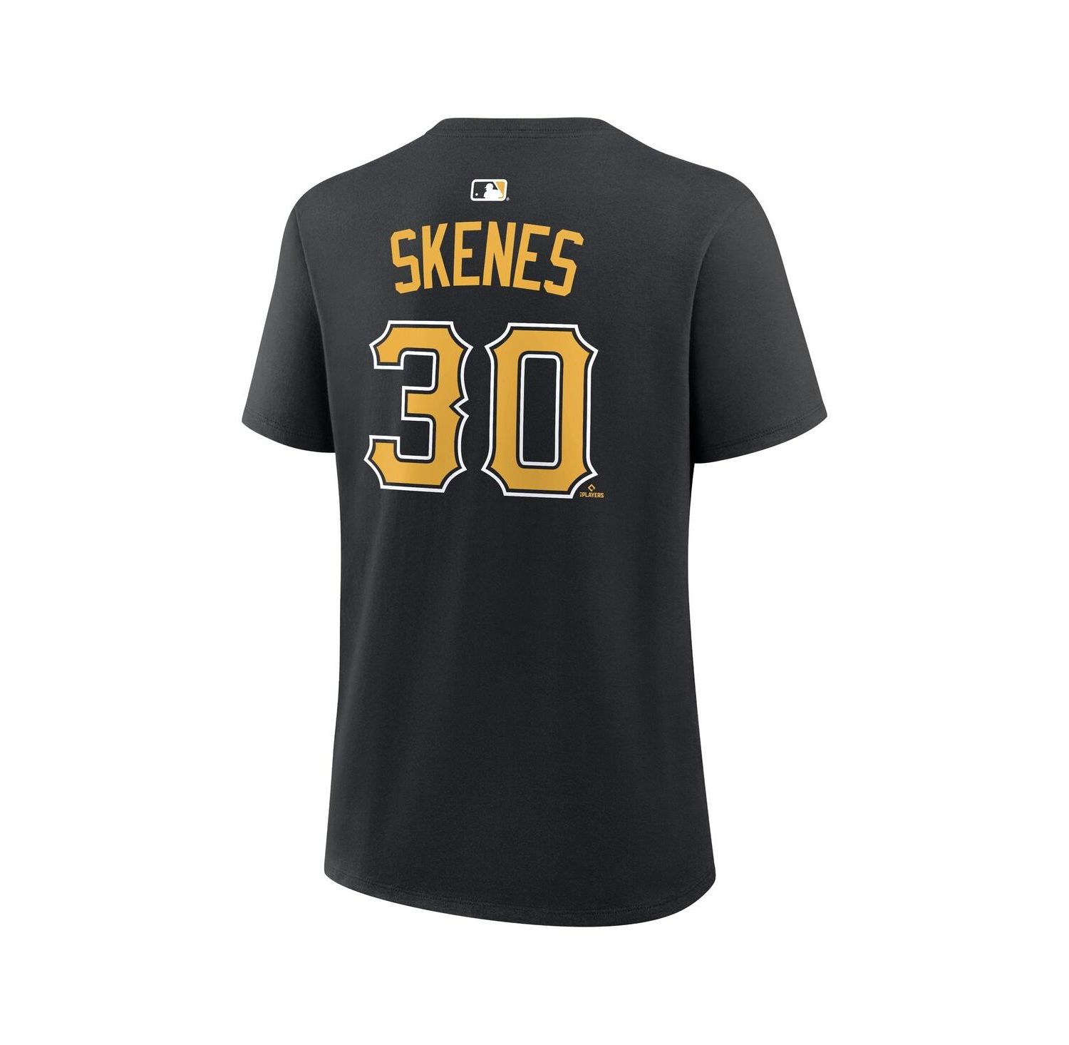 Women's Paul Skenes Black Pittsburgh Pirates Name and Number T-Shirt