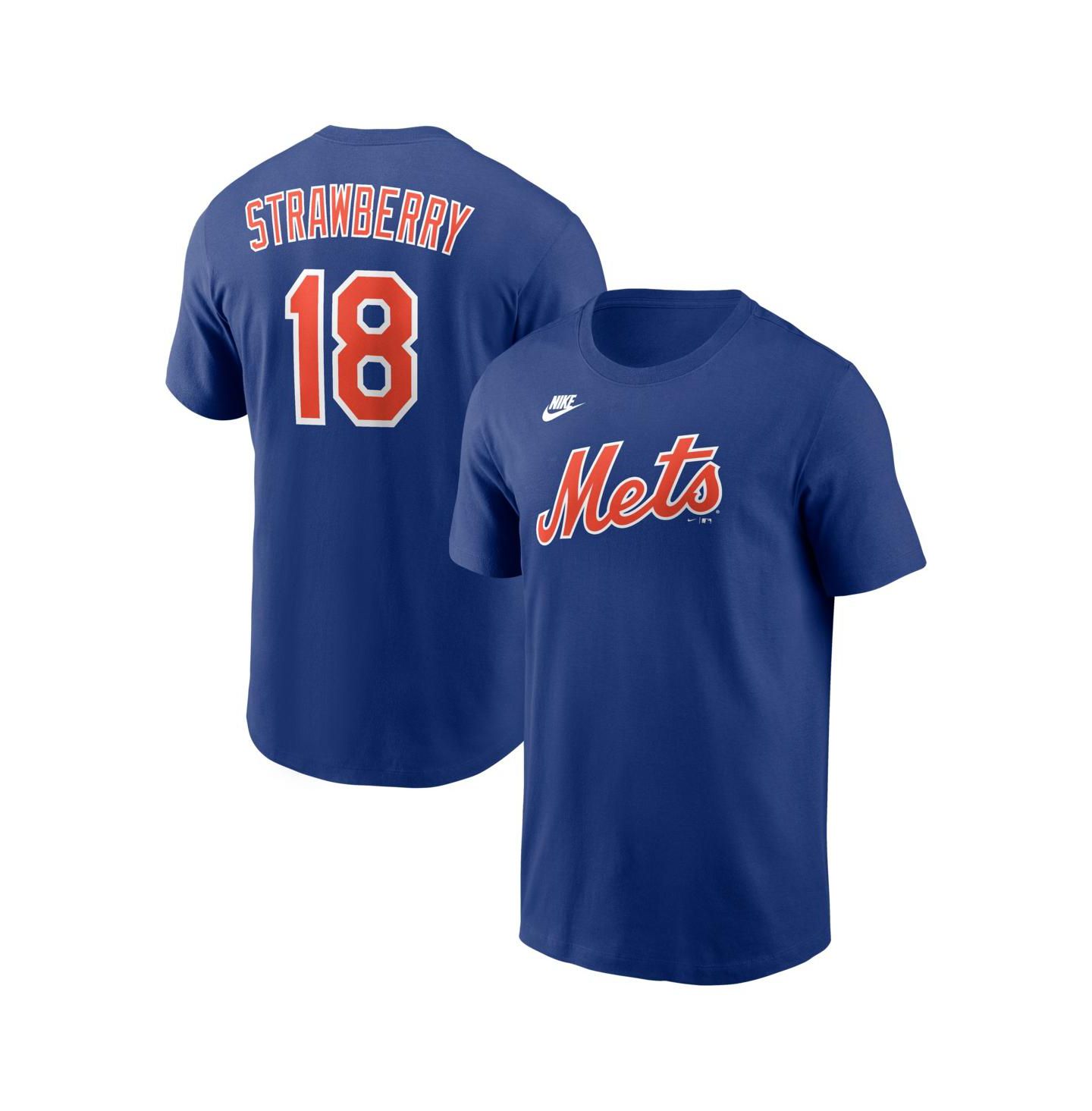 Мужская футболка Nike Darryl Strawberry Royal New York Mets Cooperstown Collection Name & Number — фото 1