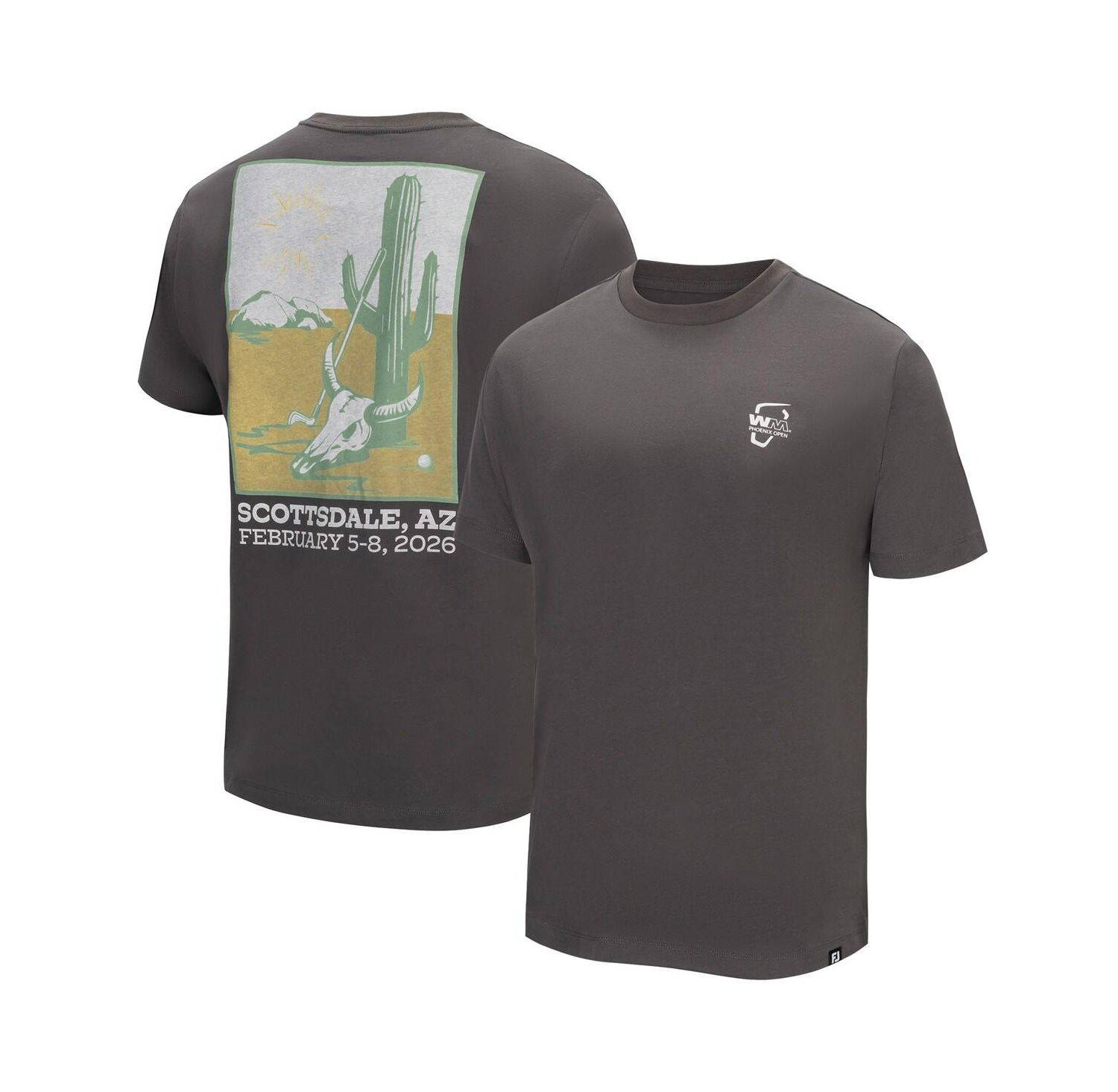 Men's Gray WM Phoenix Open Cactus T-Shirt