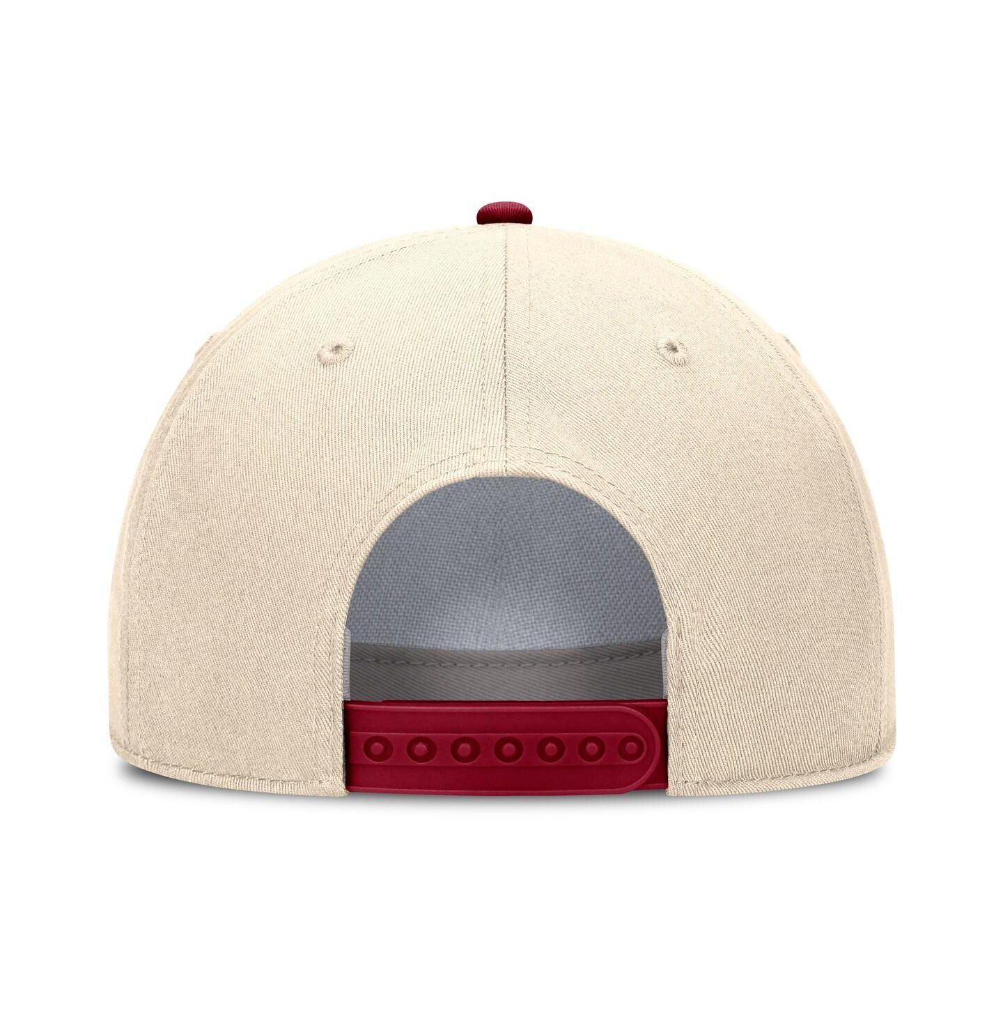 Головной убор Nike Natural Alabama Crimson Tide 2026 Primetime Natural 5-Panel Rope 2-Tone Rise Hat — фото 4