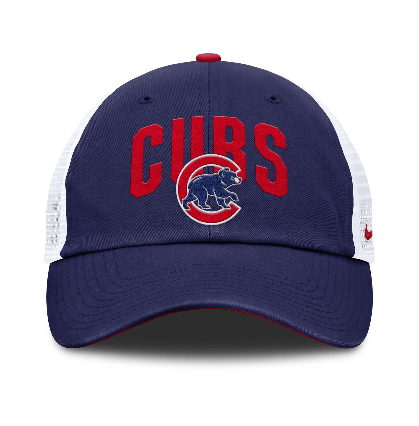 Мужская кепка Nike Royal Chicago Cubs Primetime Club Adjustable Trucker Hat — фото 2