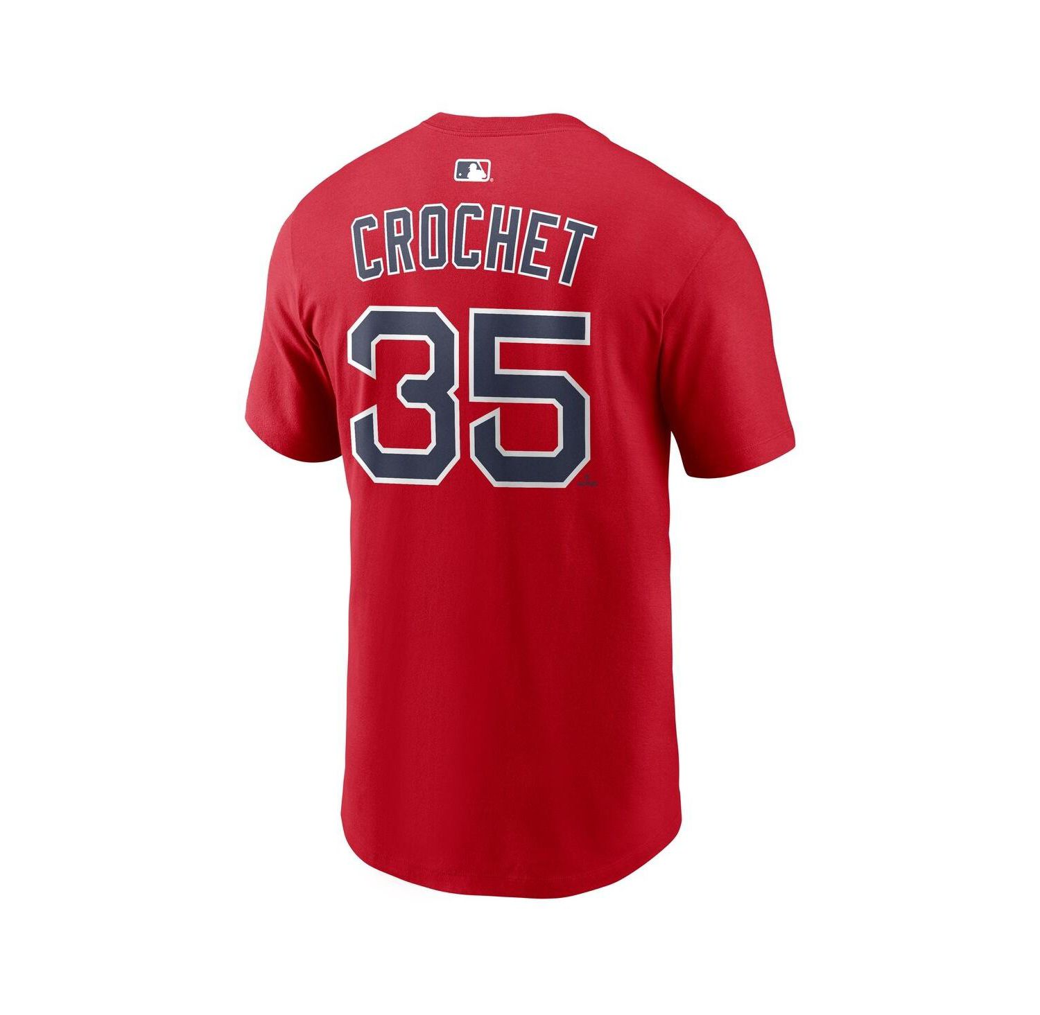 Men's Garrett Crochet Red Boston Red Sox Name & Number T-Shirt