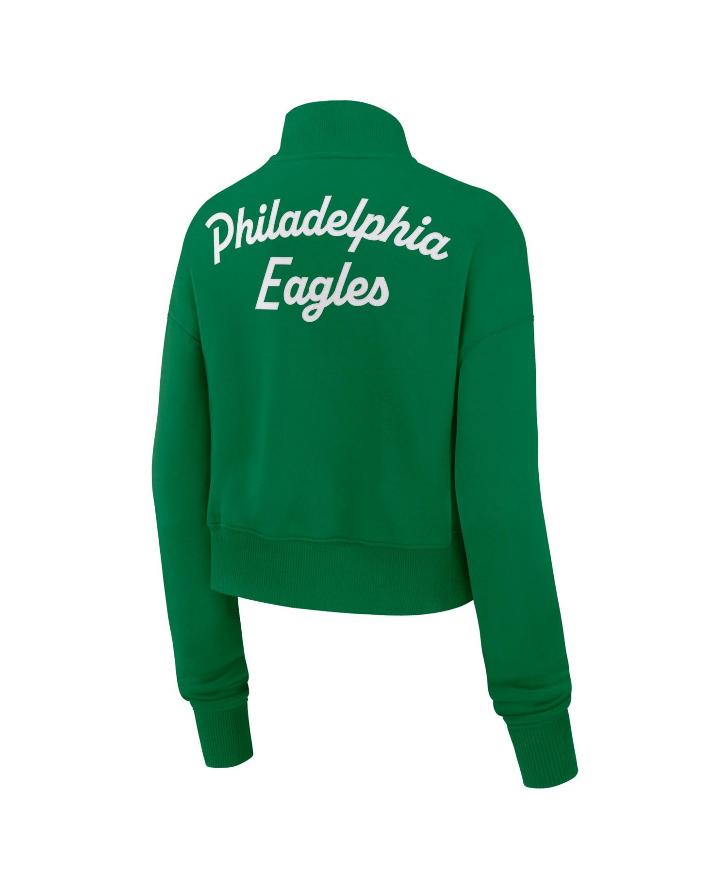 Women's Kelly Green Philadelphia Eagles Phoenix Fleece Quarter-Zip Sweatshirt