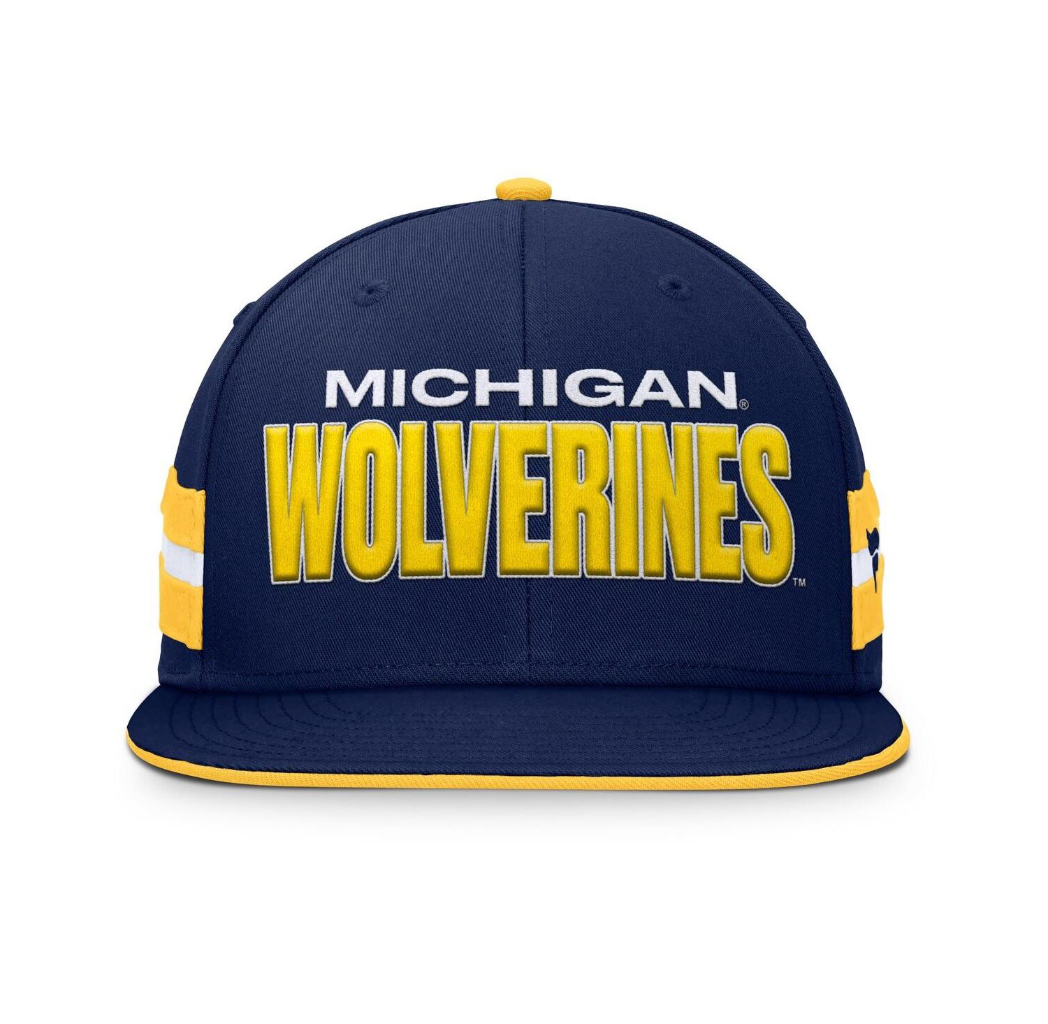 Men's Navy Michigan Wolverines Pick Off Fitted Hat