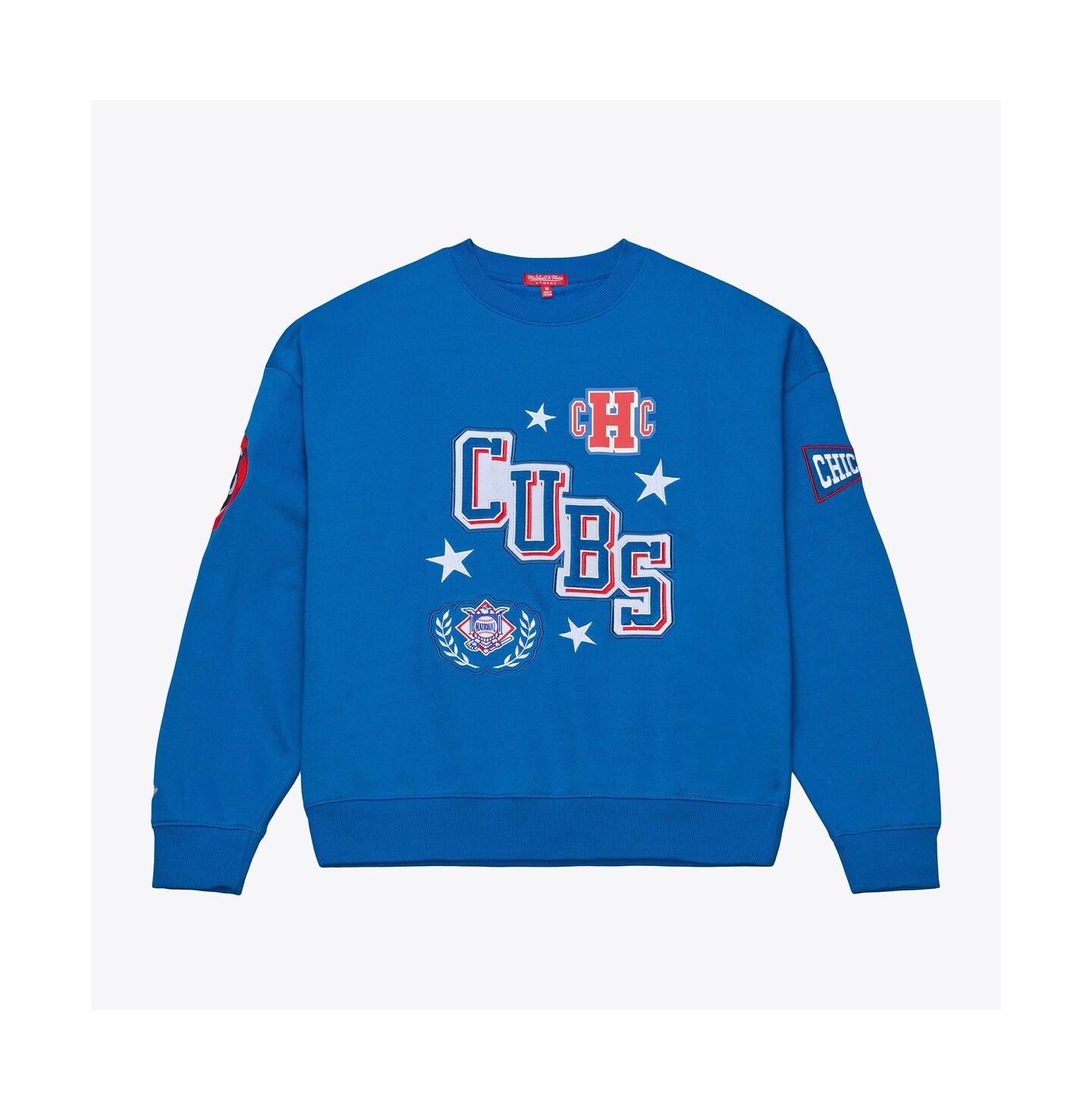 Женская толстовка Mitchell & Ness Royal Chicago Cubs Pep Rally — фото 1