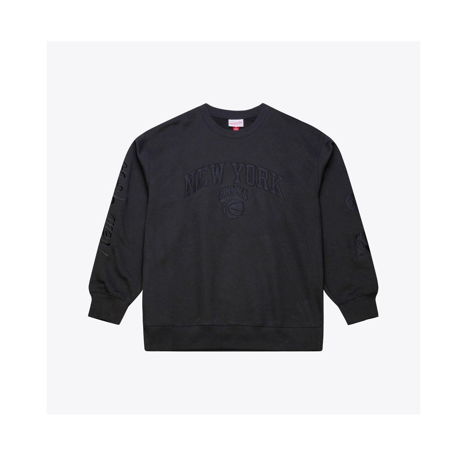 Men's Black New York Knicks Phantom Fleece Sweatshirt