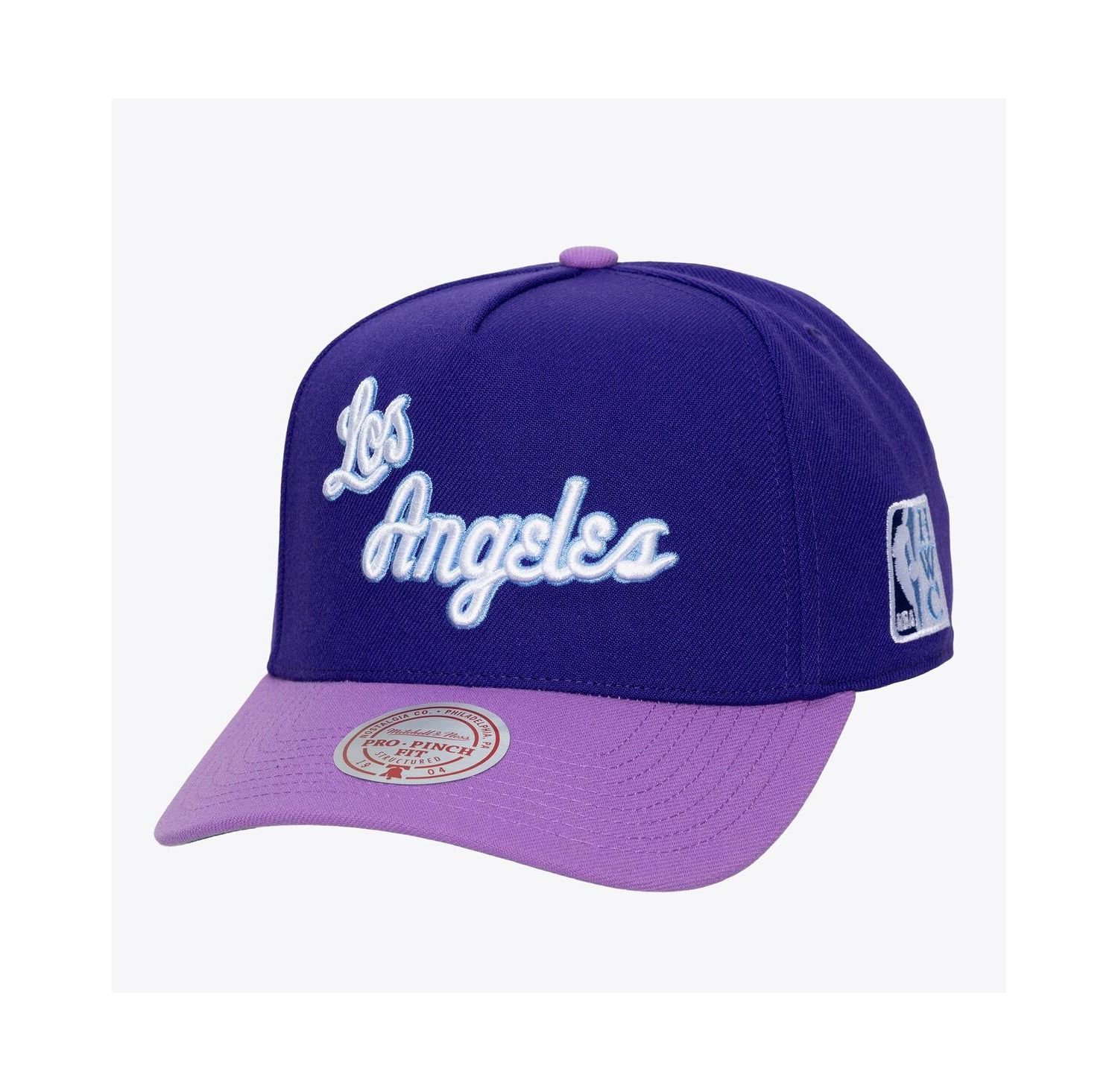 Men's Purple Los Angeles Lakers Hardwood Classics Legendary Away Pro-Pinch Adjustable Hat