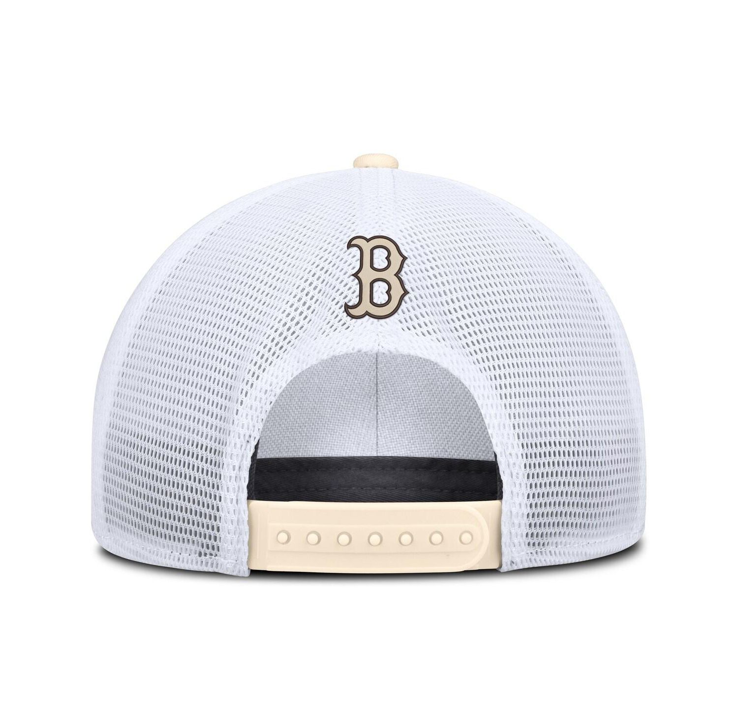 Men's Natural/White Boston Red Sox Rise Dri-FIT Trucker Adjustable Hat